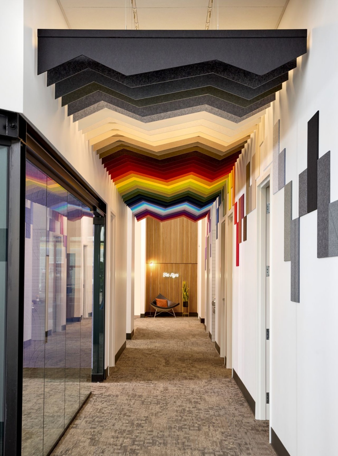 Baffle Tavan Akustik Keçe Paneller